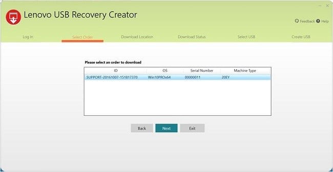 lenovo recovery software download