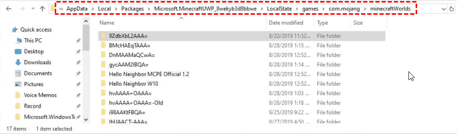 Where are Minecraft Worlds saved on Windows PC?