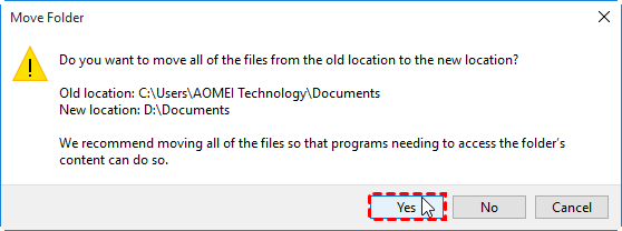 Move Folder Prompt