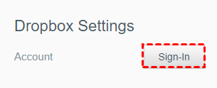Sign In Dropbox