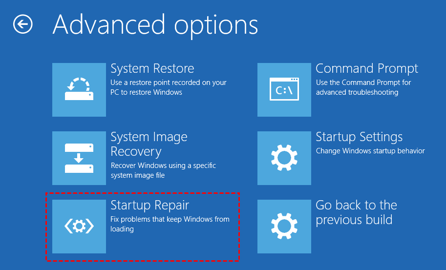 start menu repair tool for windows 10 stuck