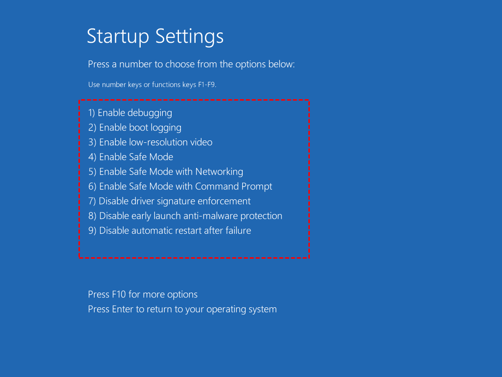 commande de restauration du système