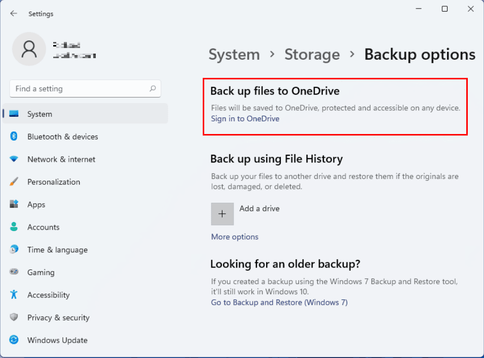 Does Windows 11 automatically backup?