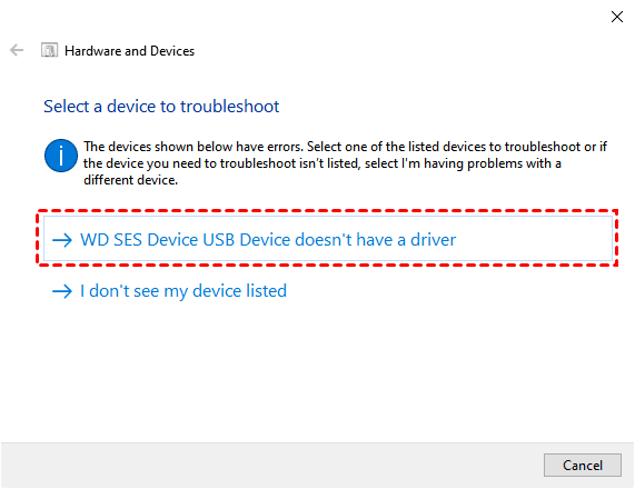 Troubleshoot A Device