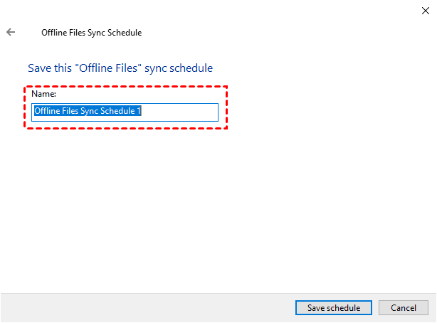 Sync Offline Files Windows 10