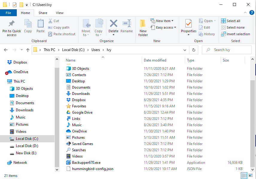 Move OneDrive Folder to External Drive