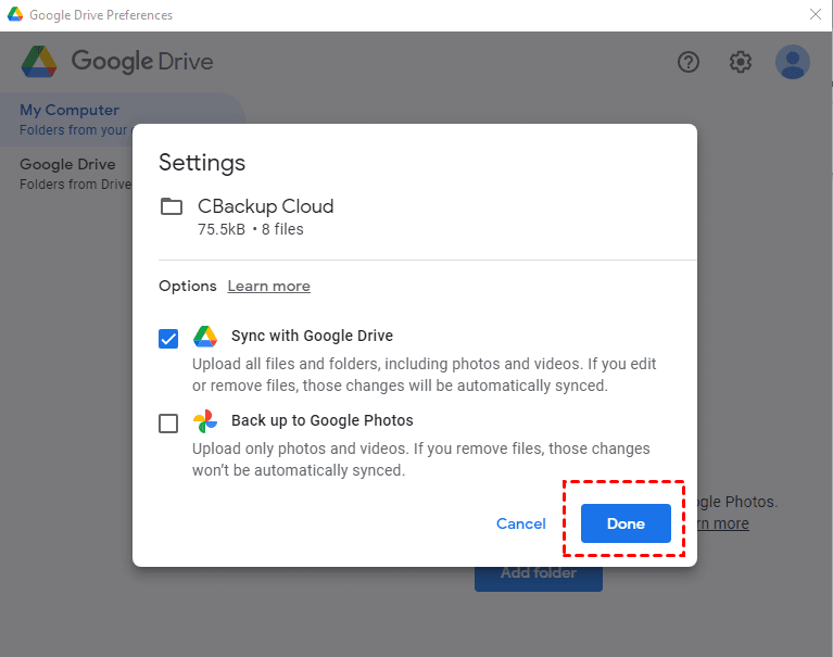 Can you sync Google Drive with your computer?