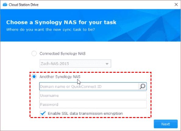 Choose Another Synology NAS