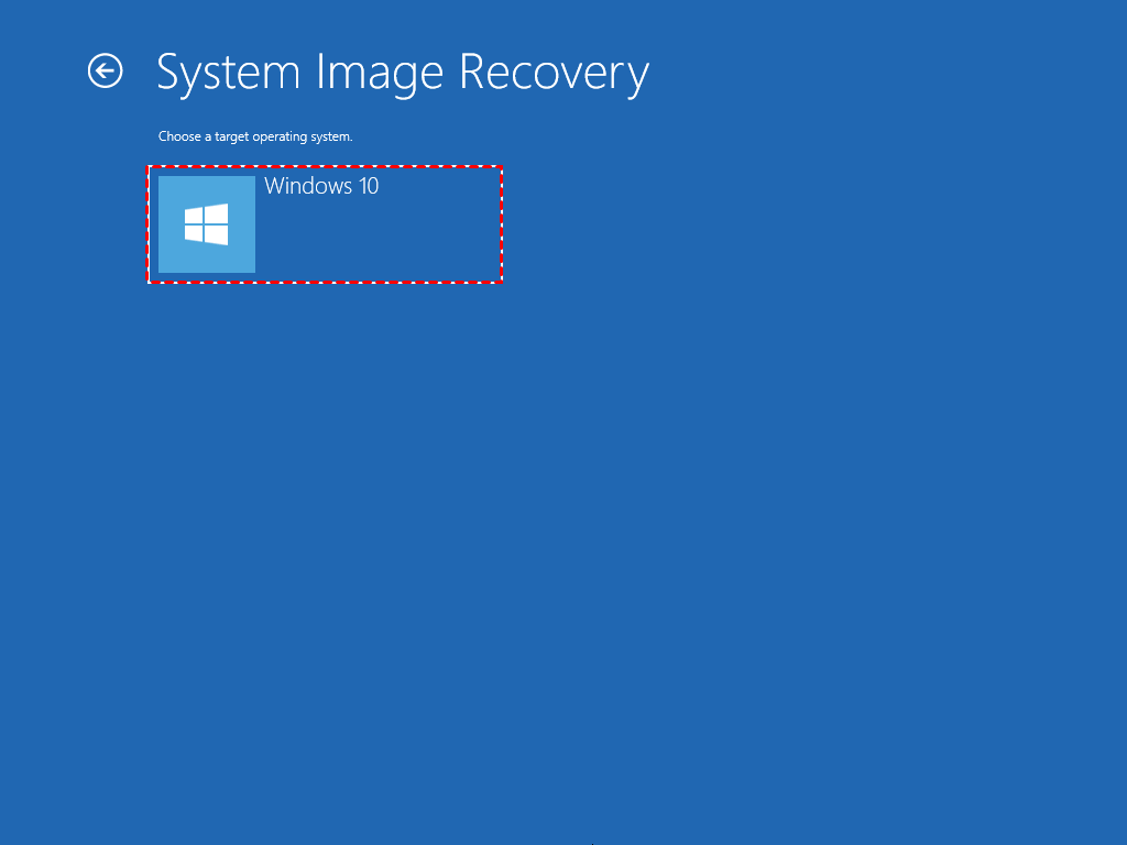 Select Windows 10