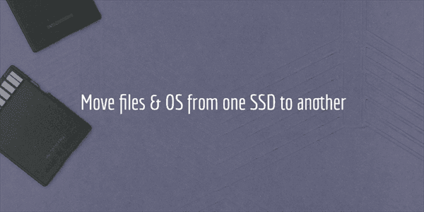 move files from ssd to another ssd