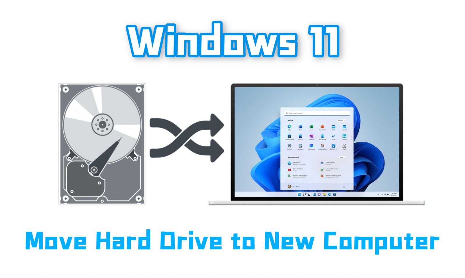 Move Hard Drive to New Computer Windows 11