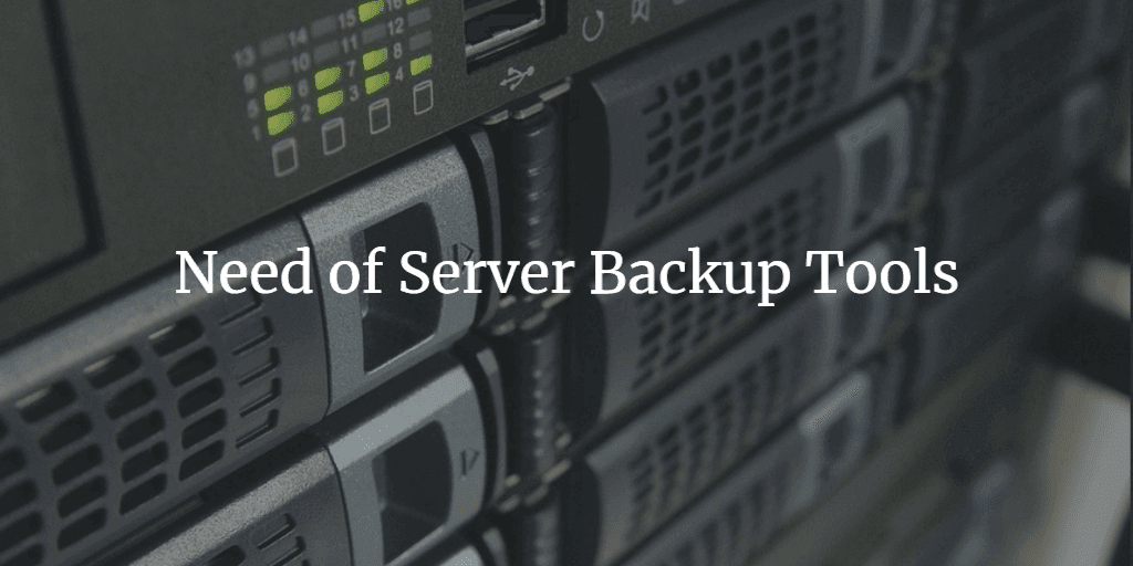 Need of Server Backup Tools