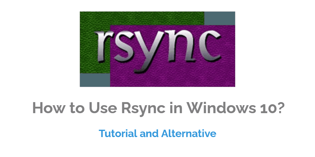 Rsync Windows 10