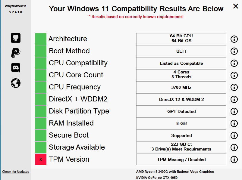Windows 11 Compatibility Test