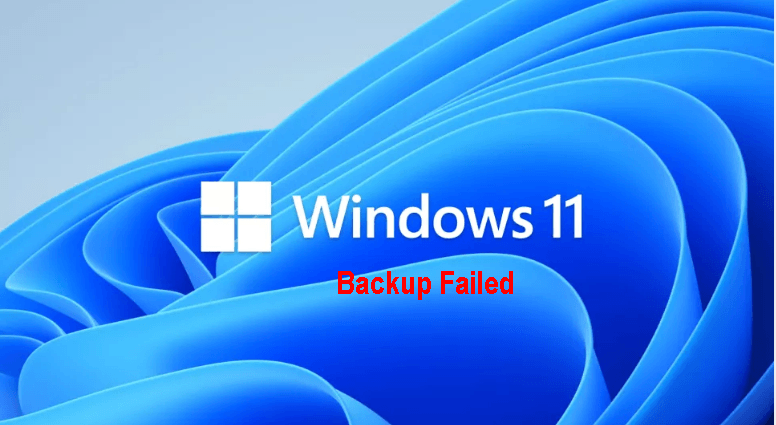 Windows 11 Backup Failed