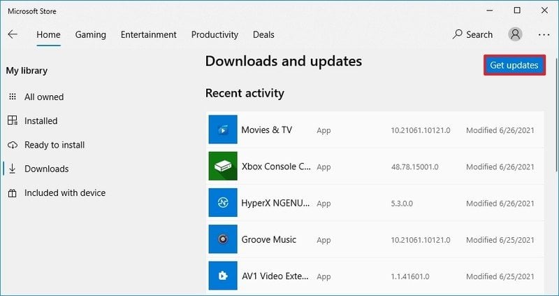 Update Microsoft Store App Windows 11