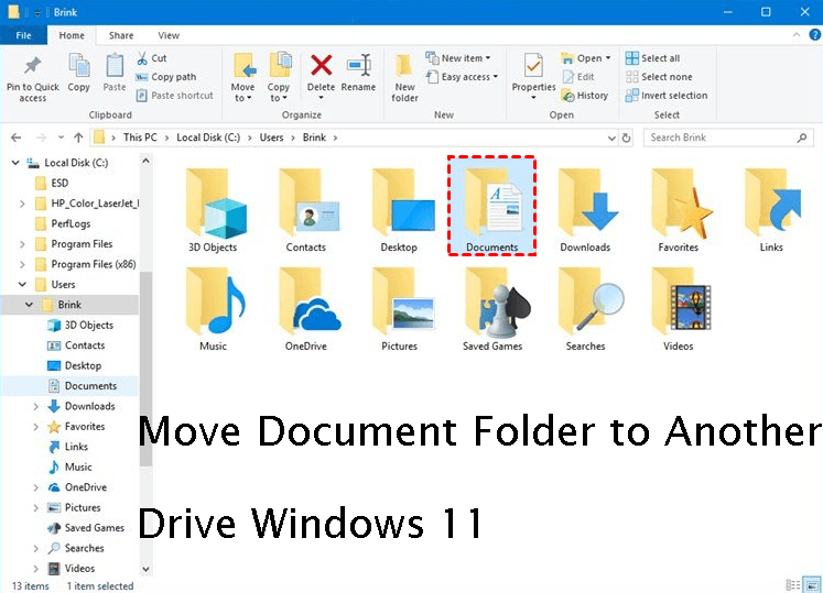 how to move download folder to another drive