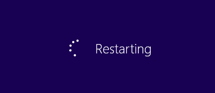 Windows 8 Restarting