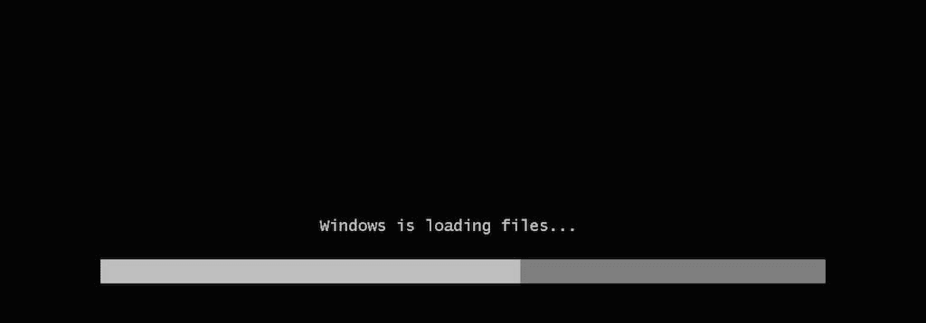 Windows sta caricando i file
