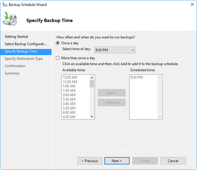 Windows Server Backup Schedule to Remote Shared Folder-Overcome the Limitation
