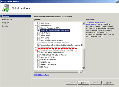 Windows Server Backup Install 2011