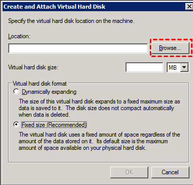 Create and Attach VHD Disk