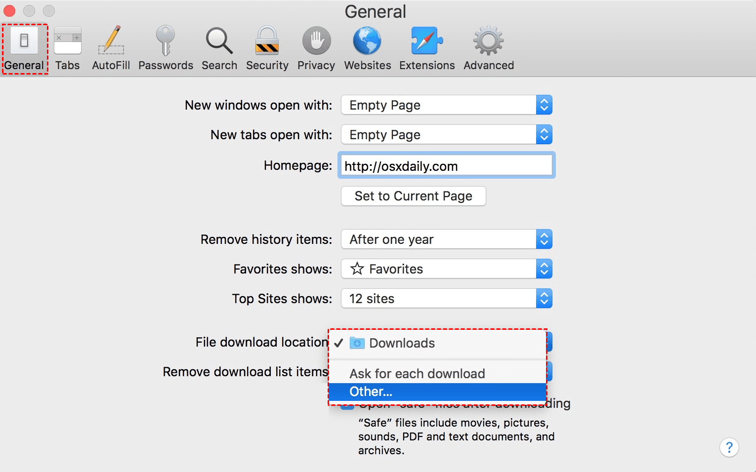 clear localstorage in safari