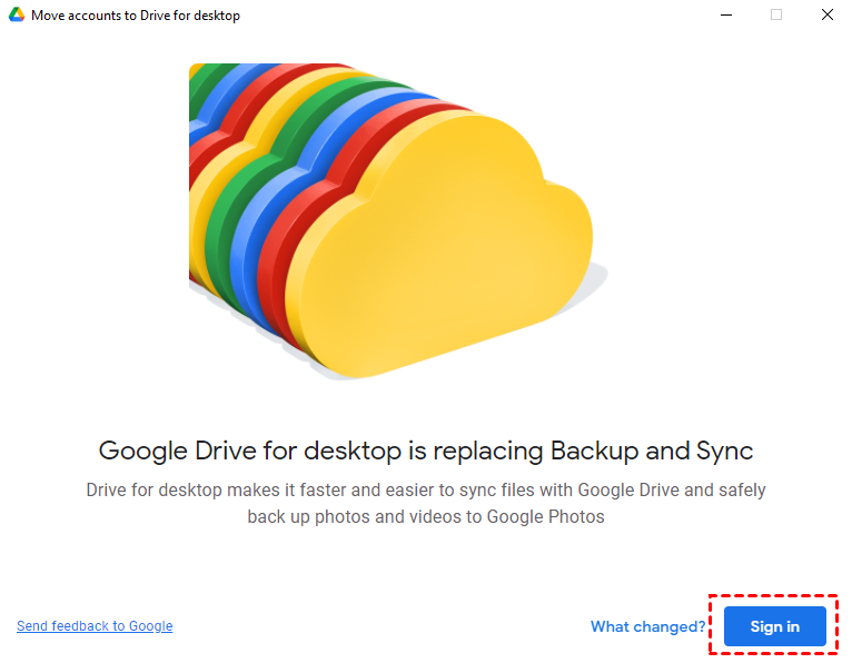 Google Drive pour ordinateur remplace Sauvegarde et synchronisation