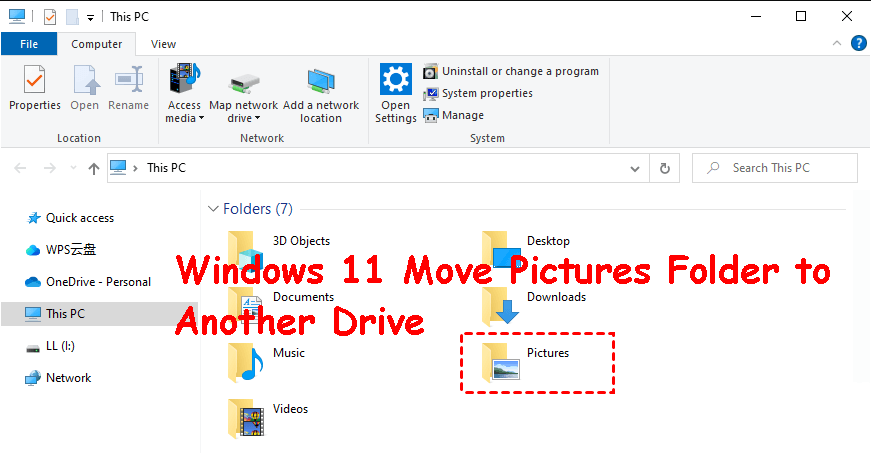 Windows 11 Move Pictures Folder to Another Drive