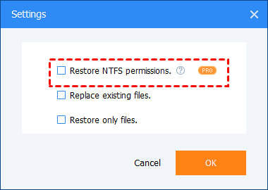 Restore NTFS Permissions