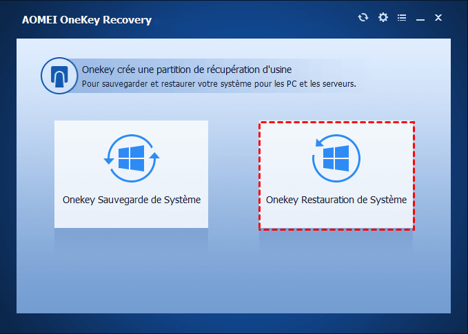 Onekey System Recovery