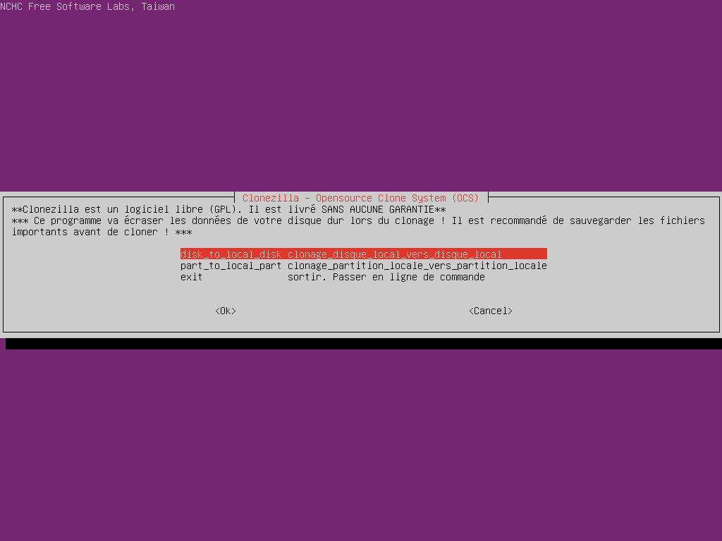 disk to local disk