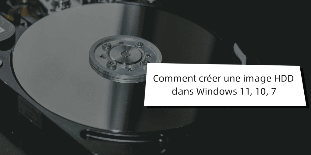 créer une image HDD