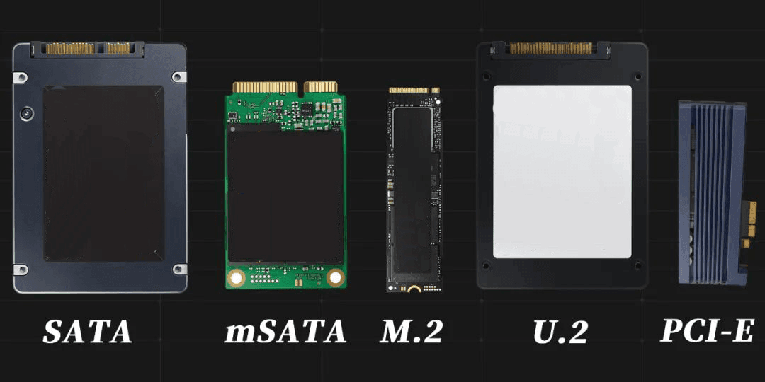 Une variété d'interfaces de disque SSD