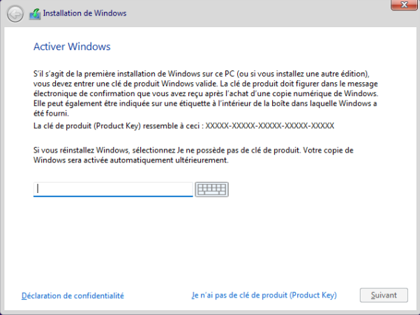 activer Windows 11