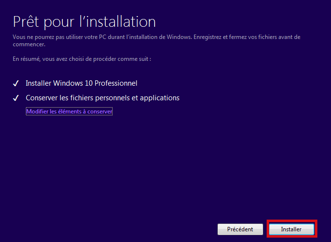 installer windows 10