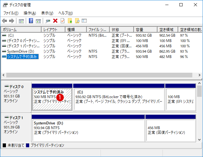 システムで予約済みをクローン 移動する方法