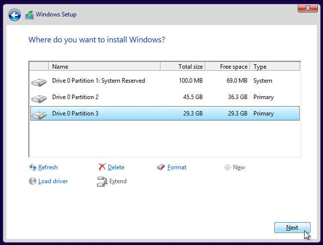 Clean Installa Windows 10 senza perdere dati