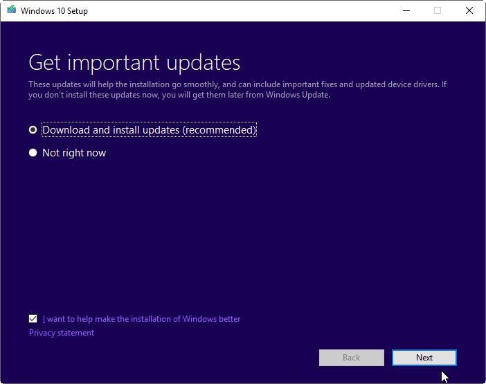 reinstallare Windows 10