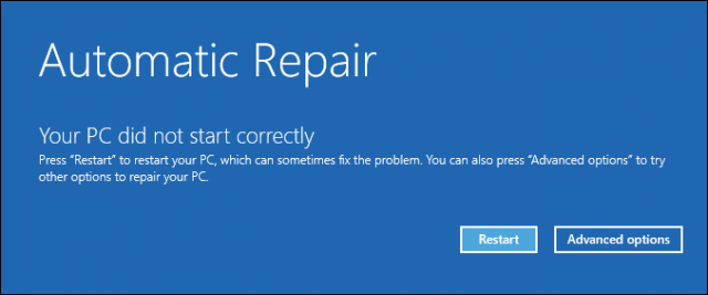 windows 10 reset pc not working