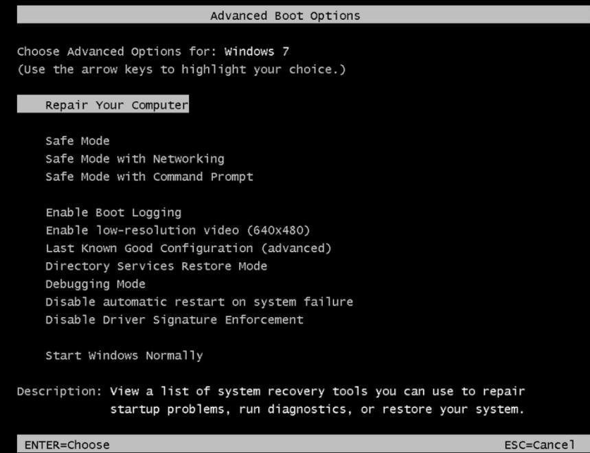 Safe Mode with Command Line