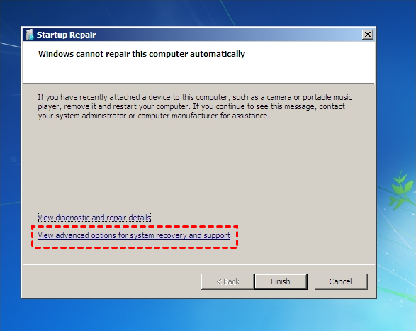 Startup or Command Prompt Windows 7 Boot Repair