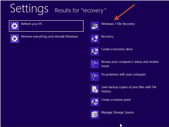 Windows 7 File Recovery