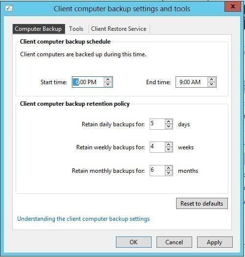 Client Computer Backups