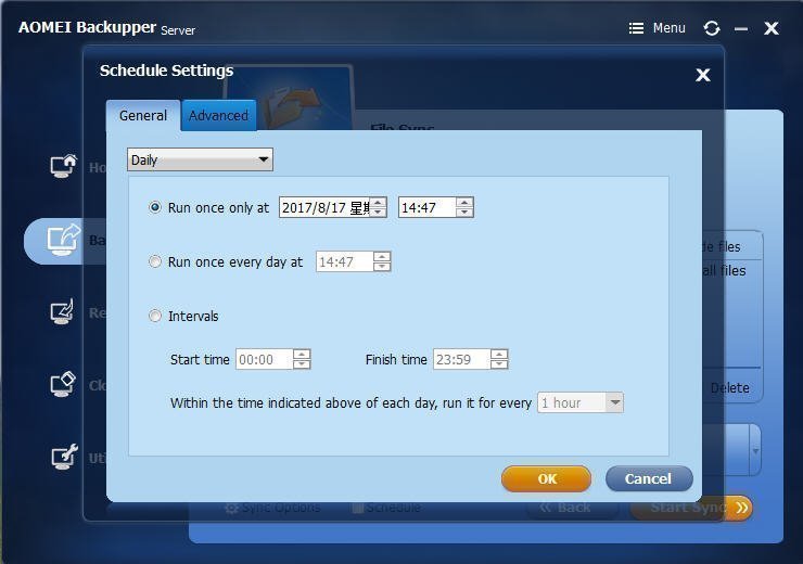 Schedule Settings Schedule Settings