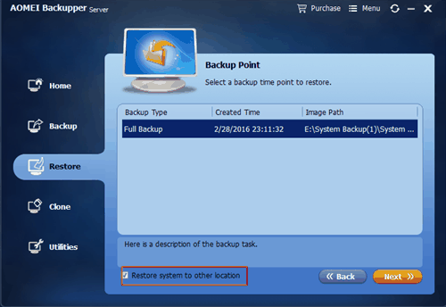 Backup Point Backup Point